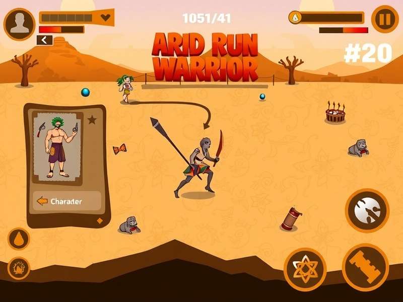 Arid Run Warrior character customization screen